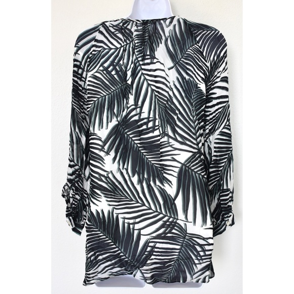 HUGO BOSS NWT BILINEA PLEASANT PALM FANTASY TUNIC TOP. SIZE US 4 (S) - Picture 12 of 16